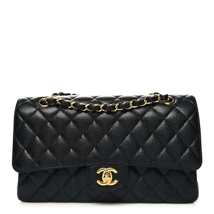 Chanel Caviar Quilted Medium Double Flap Black 1 of 10