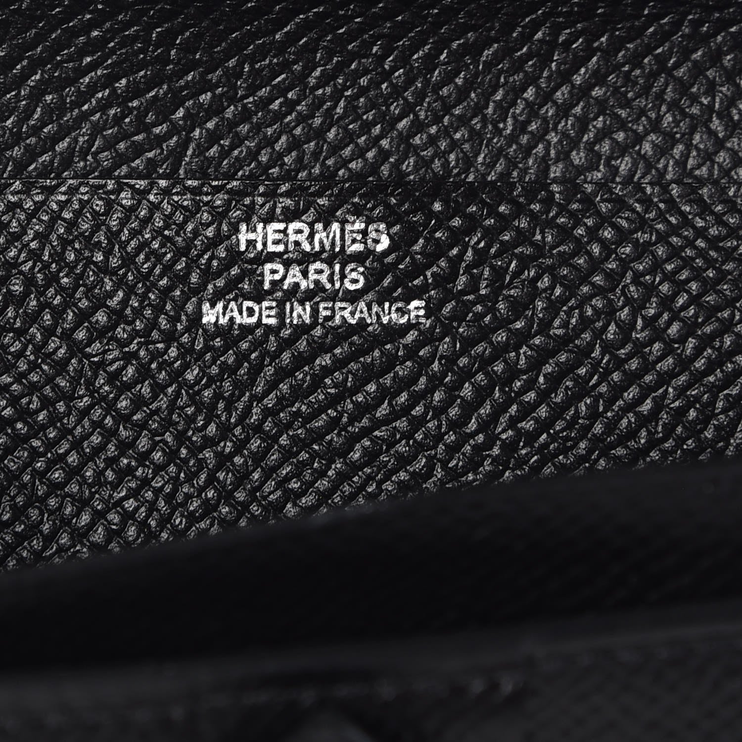 Hermes Epsom Bearn Gusset Wallet Black 6 of 8