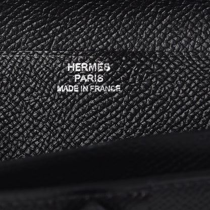 Hermes Epsom Bearn Gusset Wallet Black 6 of 8
