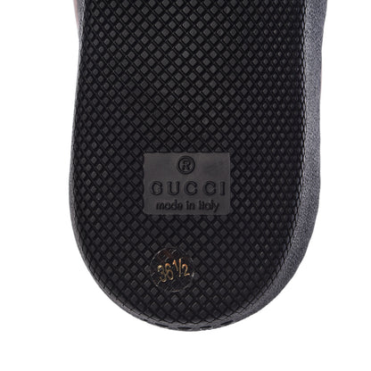 Gucci X DAPPER DAN Calfskin Suede GG Micro Monogram Womens G74 Sneakers 36.5 Black Cuir Burro 7 of 10