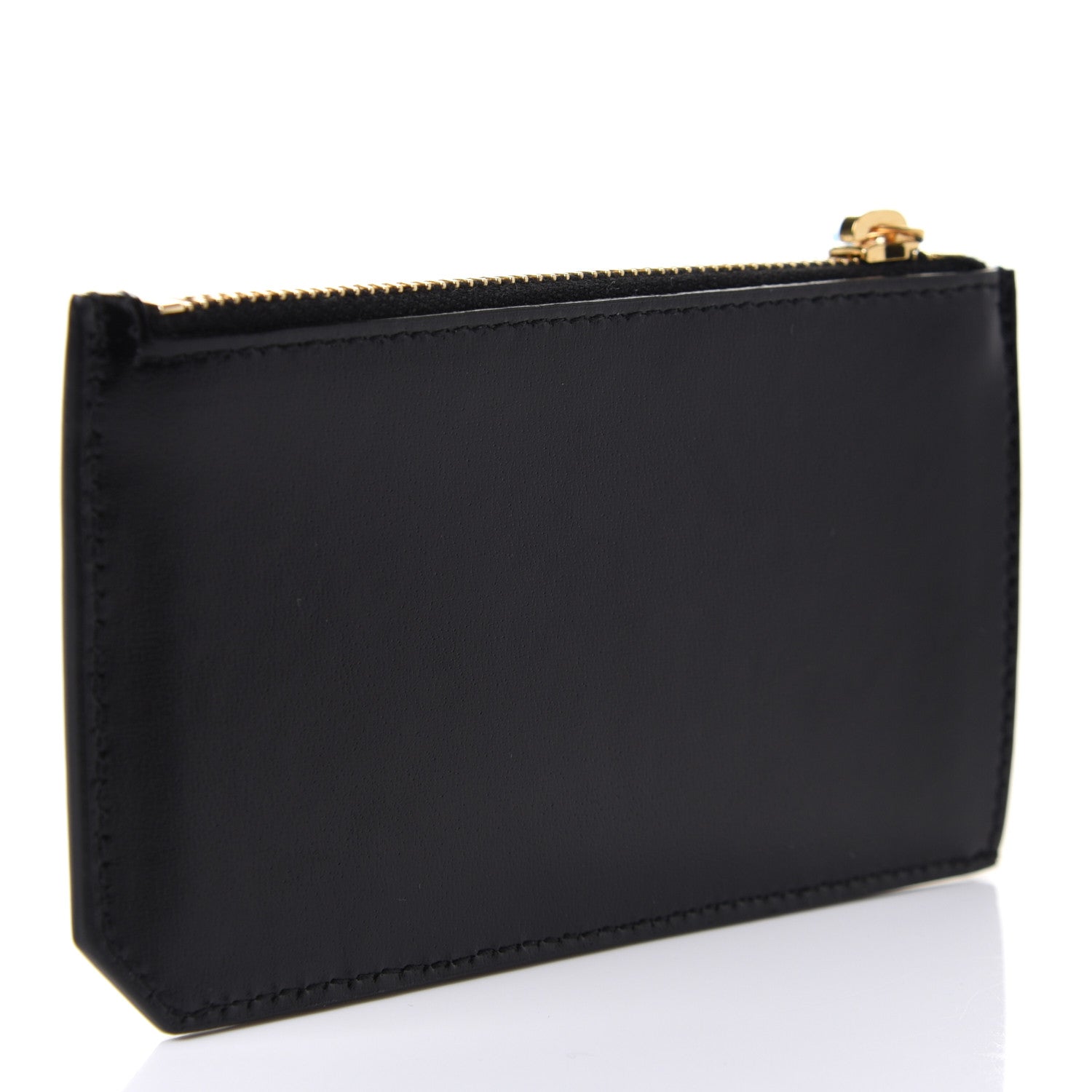 Saint Laurent Calfskin 5 Fragments Zip Pouch Card Holder Black 3 of 9