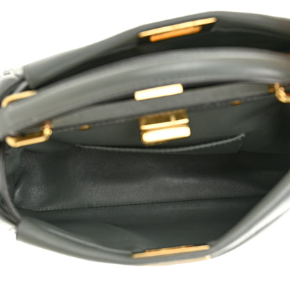Fendi Nappa Mini Peekaboo Iconic Satchel Fumo 6 of 11