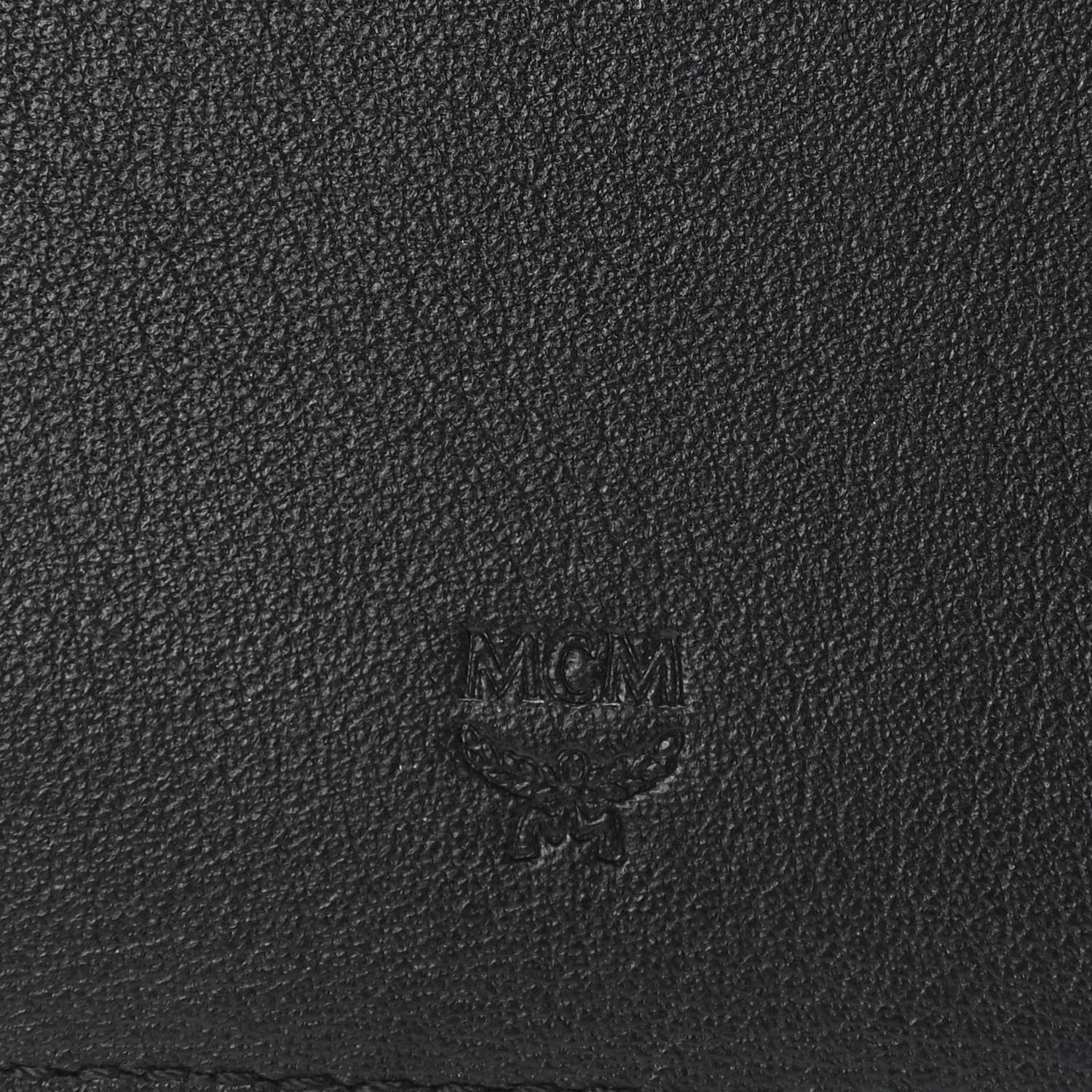 MCM Visetos Compact Wallet Black 6 of 7