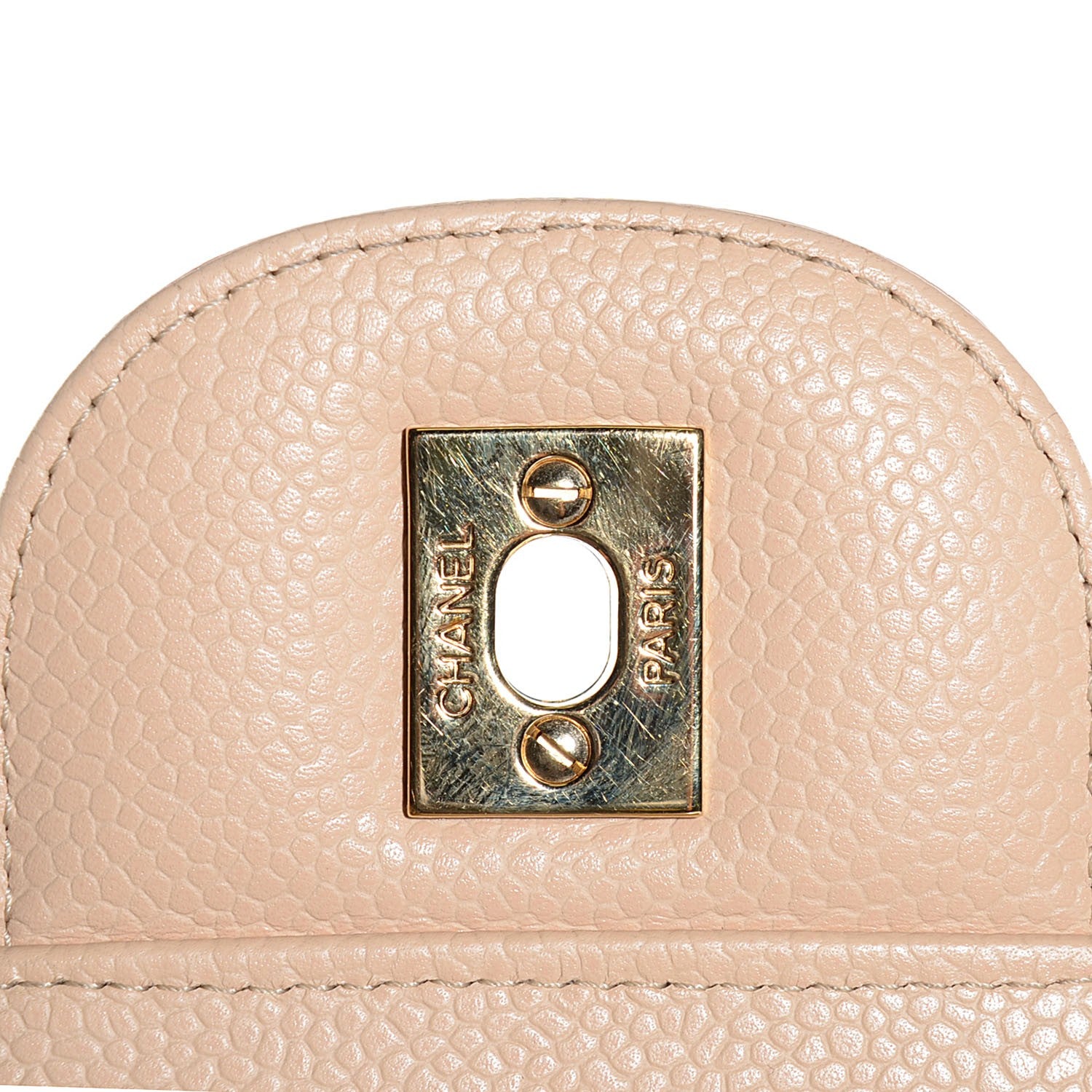 Chanel Caviar Quilted Jumbo Double Flap Beige Clair 8 of 8