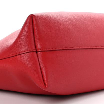 Saint Laurent Calfskin Large Shopping Tote Red 9 of 10