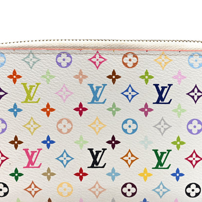 Louis Vuitton Monogram Multicolor Zippy Wallet White Litchi 7 of 7