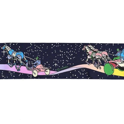Hermes Silk Space Derby Twilly Marine Rose Multicolor 3 of 5