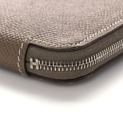Hermes Epsom Silk'in Compact Wallet Etoupe 8 of 10