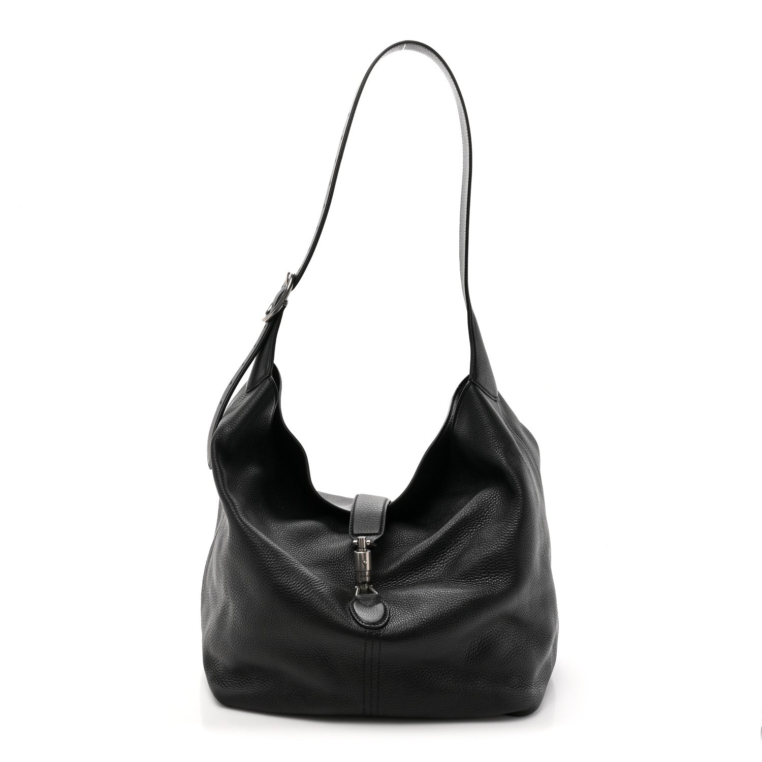 Gucci Amour Grane Calfskin Medium Jackie 1961 Crossbody Bag Black 1 of 12