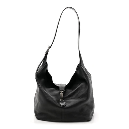 Gucci Amour Grane Calfskin Medium Jackie 1961 Crossbody Bag Black 1 of 12