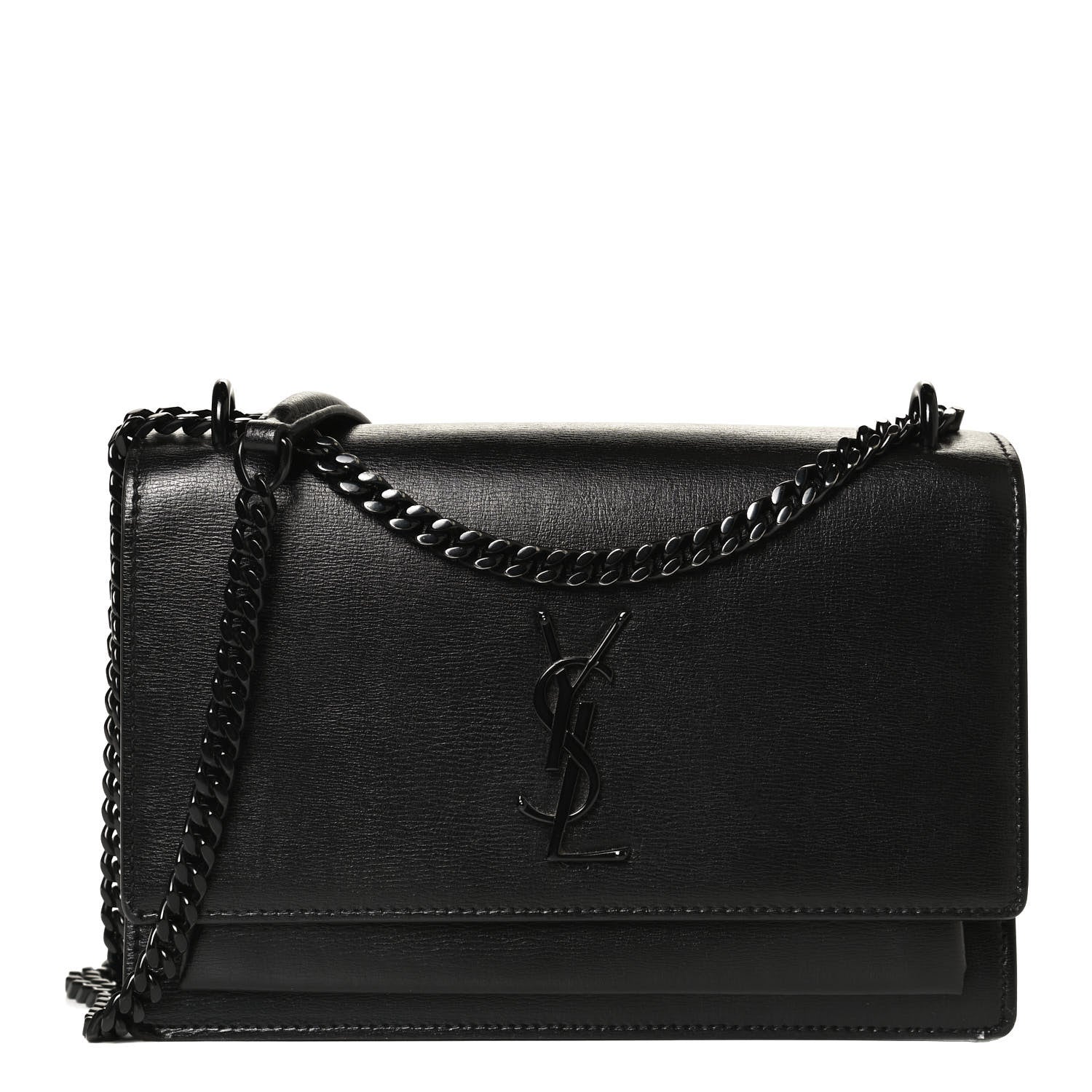 Saint Laurent Calfskin Medium Monogram Sunset Black 1 of 11