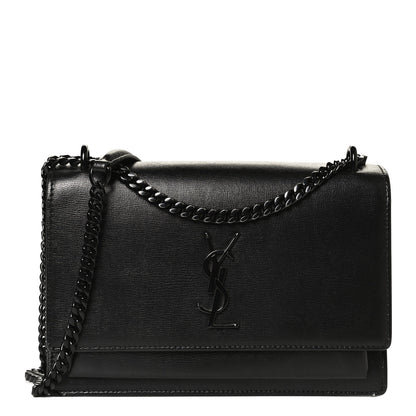 Saint Laurent Calfskin Medium Monogram Sunset Black 1 of 11