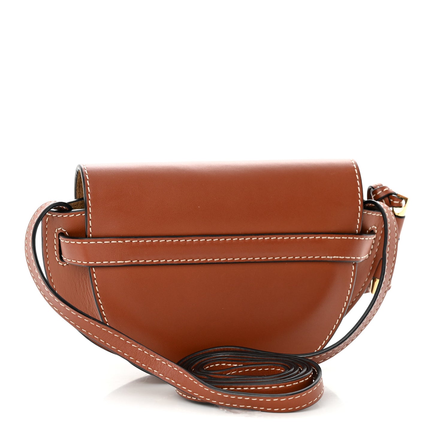 Calfskin Mini Gate Crossbody Bag Rust