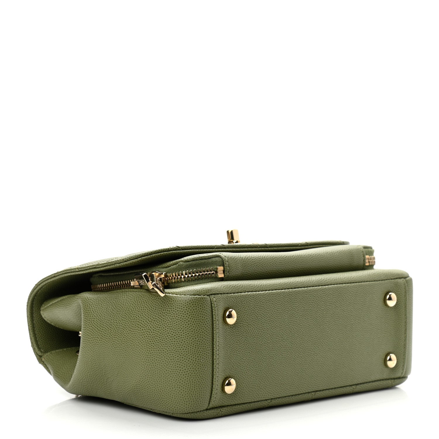 Chanel Caviar Quilted Medium Business Affinity Flap Green 3 of 9