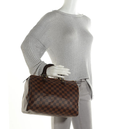 Louis Vuitton Damier Ebene Speedy 30 2 of 9