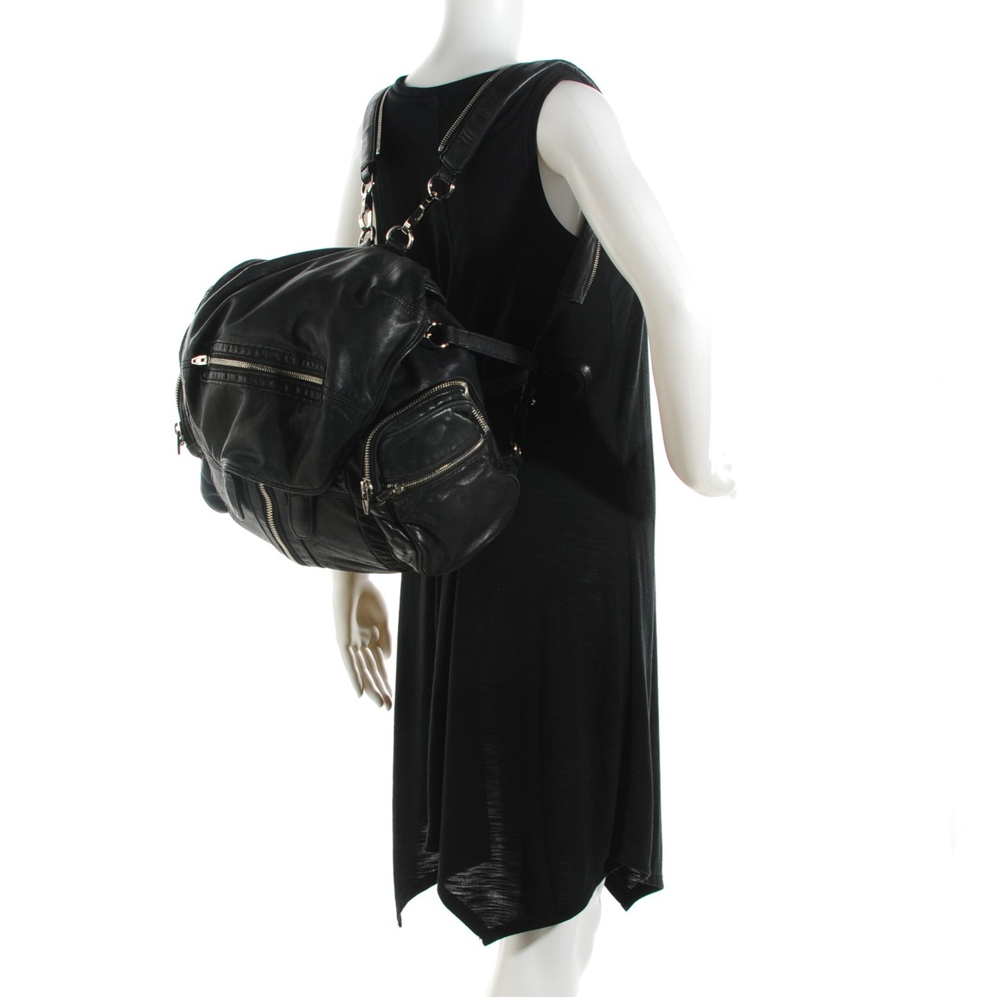 Lambskin Marti Backpack Washed Black Rhodium Hardware