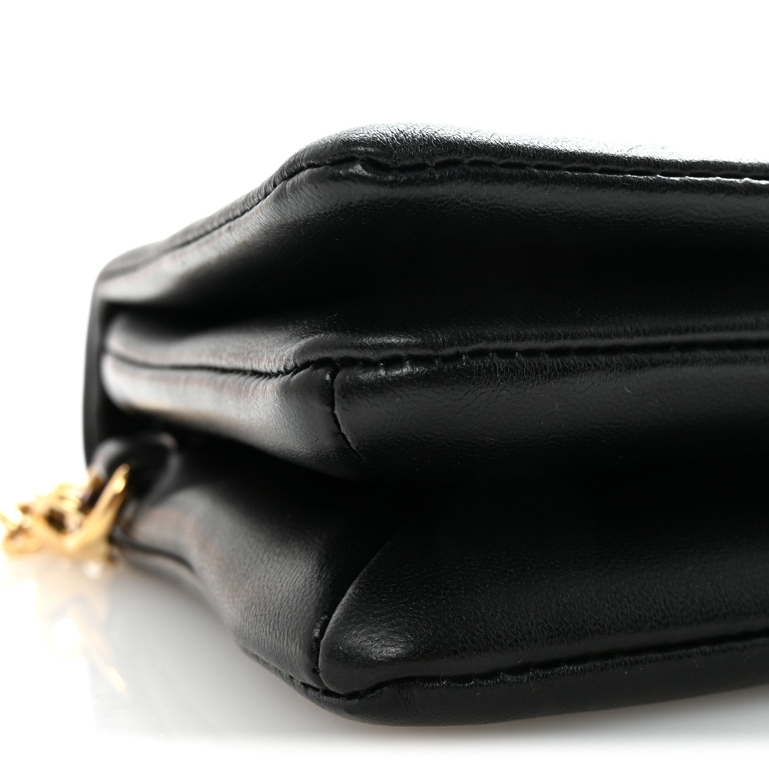 Louis Vuitton Lambskin Embossed Monogram Pochette Coussin Black 8 of 9