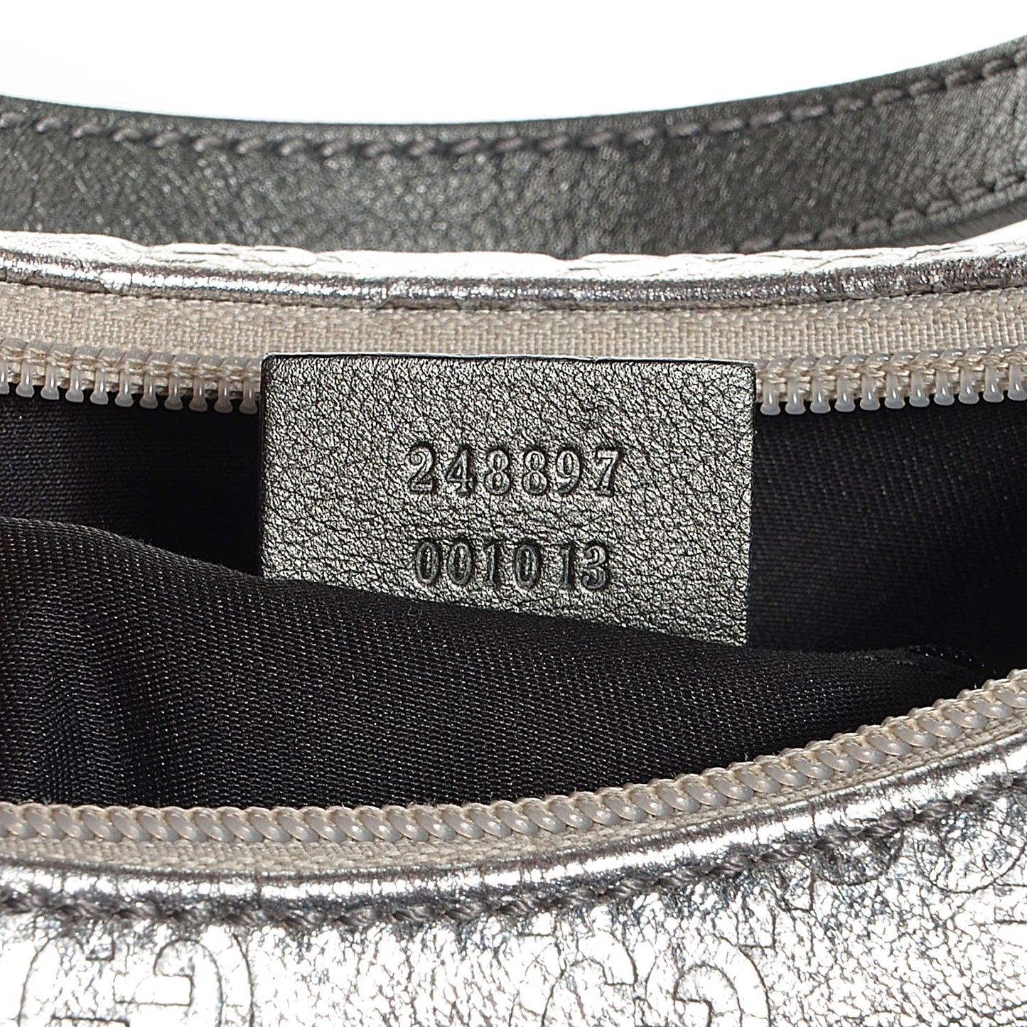 Guccissima Hobo Silver