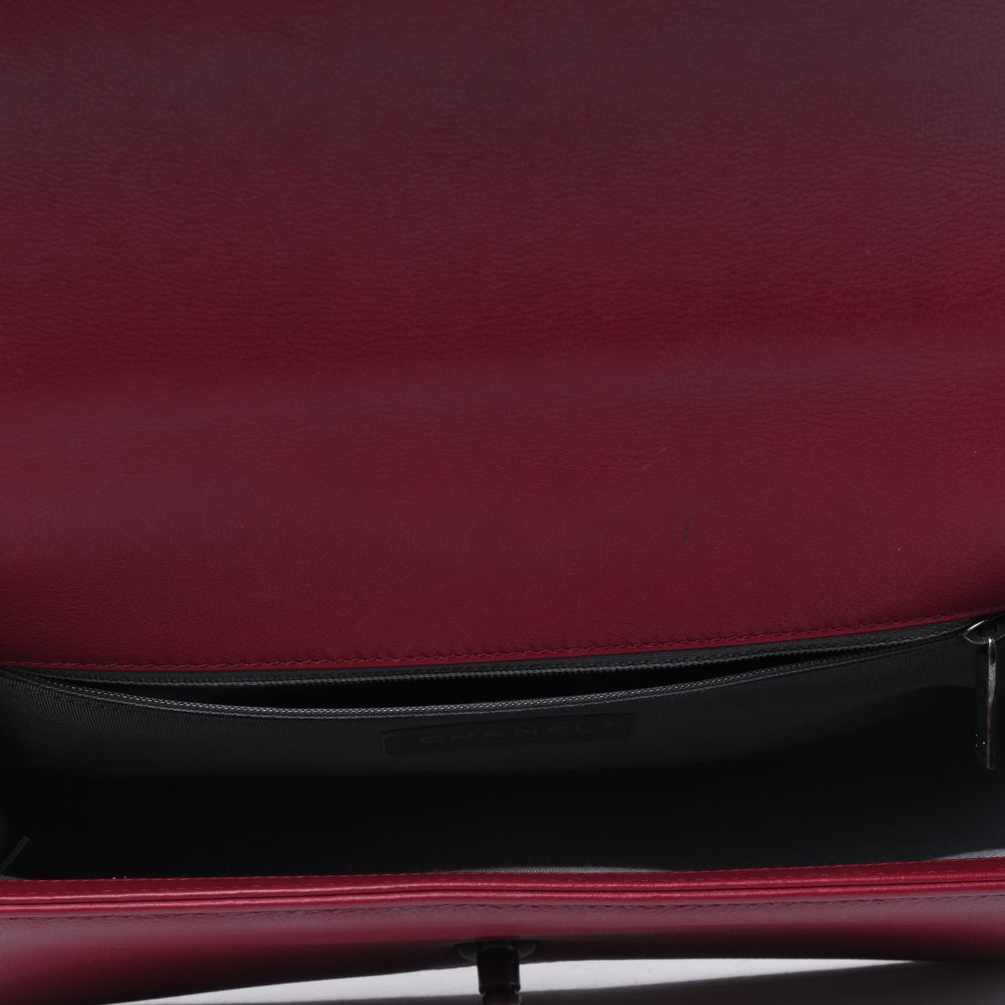 Calfskin Stitched New Medium Boy Flap Red