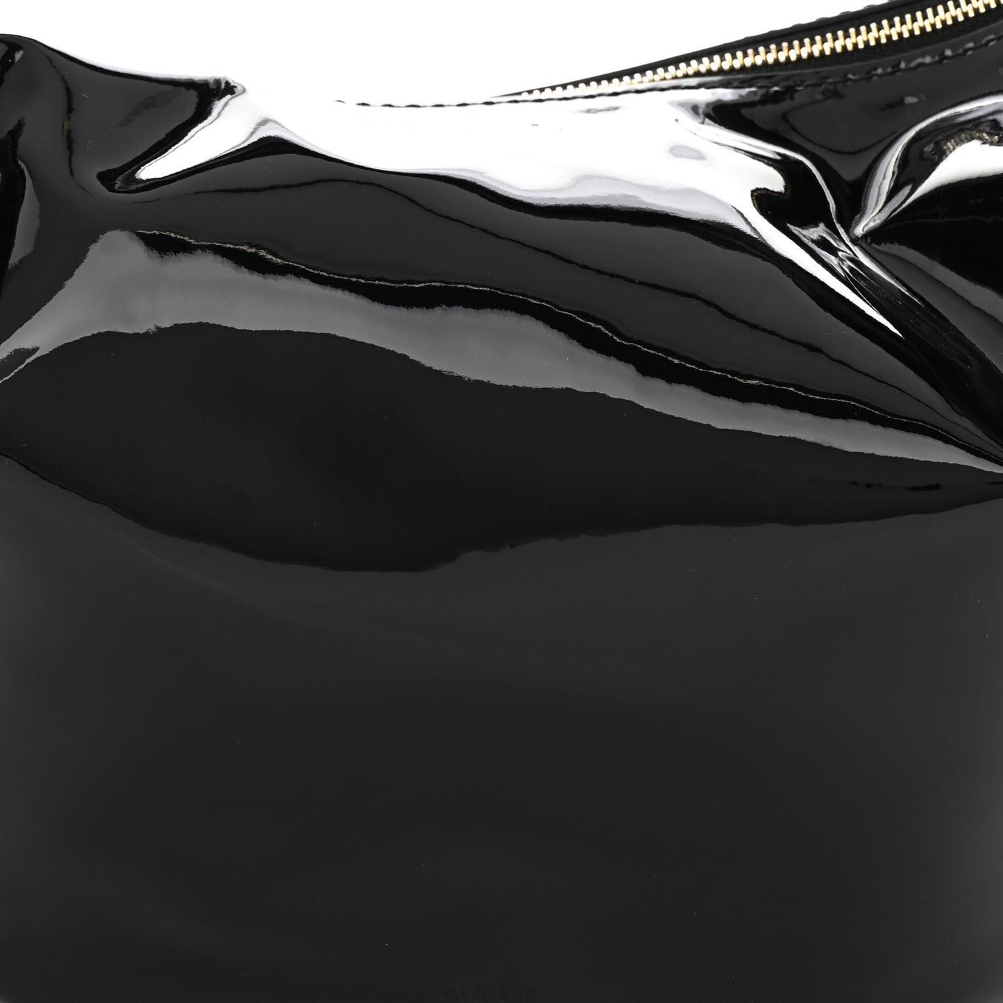 Patent Medium Olivia Hobo Black