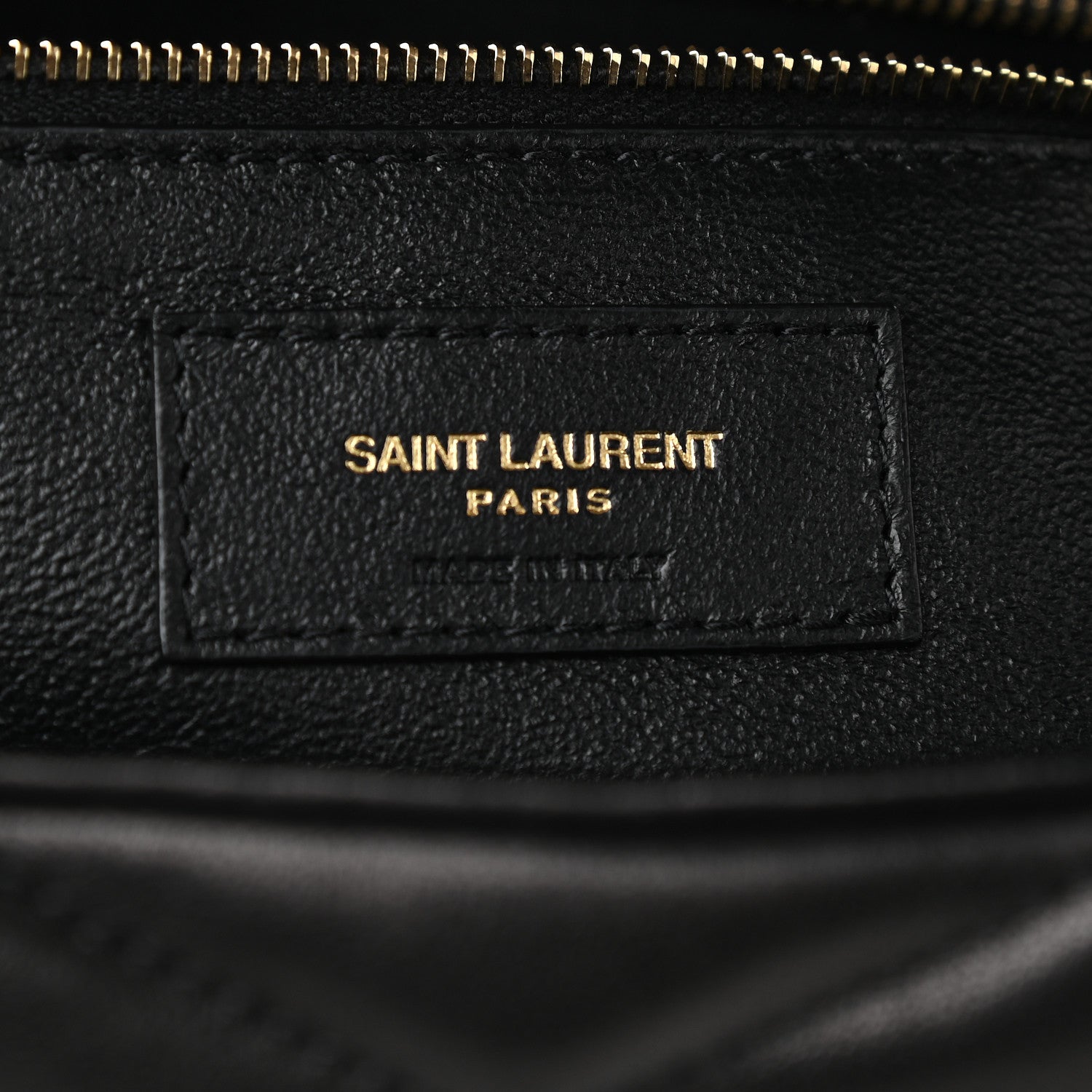 Saint Laurent Lambskin Quilted Sade Puffer Envelope Clutch Black 7 of 9