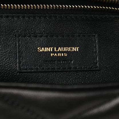 Saint Laurent Lambskin Quilted Sade Puffer Envelope Clutch Black 7 of 9