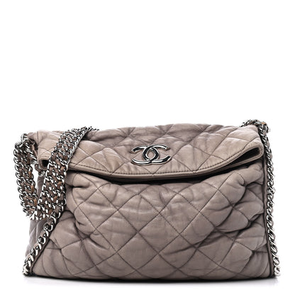 Chanel Washed Lambskin Chain Around Hobo Taupe 1 of 5