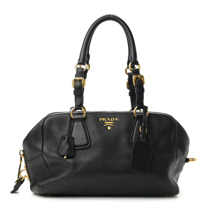Prada Vitello Daino Tote Black 1 of 10