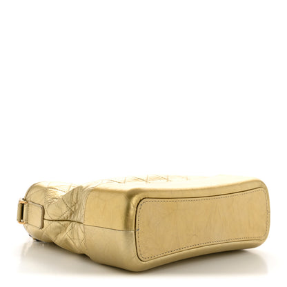 Chanel Metallic Aged Calfskin Quilted Medium Gabrielle Gold 4 of 12