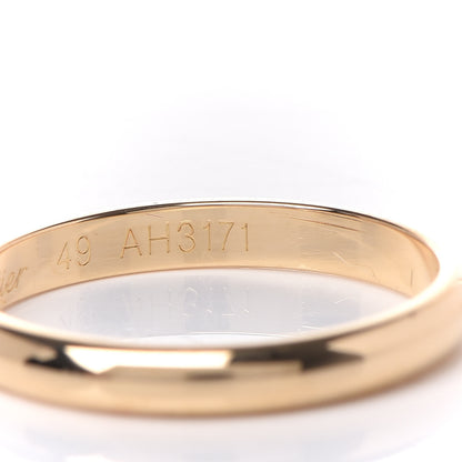 Cartier 18K Yellow Gold 2.5mm 1895 Wedding Band Ring 49 4.75 5 of 5