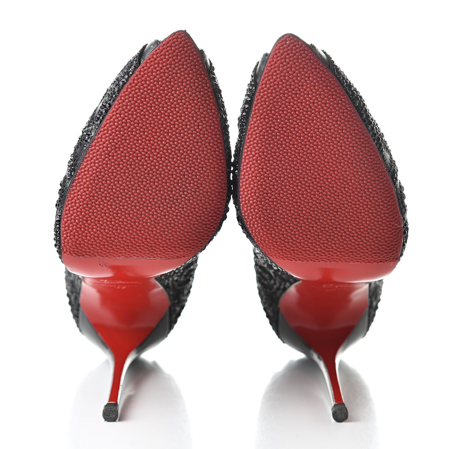 Christian Louboutin Calfskin Strass Rihanini 120 Booties 37 Black 5 of 11