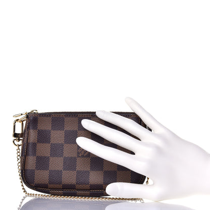 Louis Vuitton Damier Ebene Mini Pochette Accessories 2 of 9