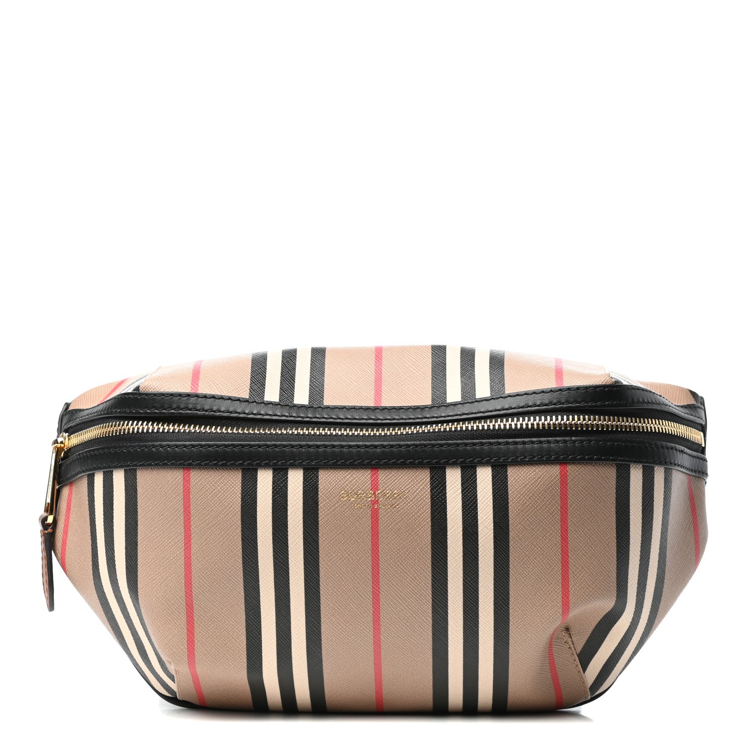 Burberry E-Canvas Icon Stripe Sonny Bum Bag Archive Beige 1 of 9