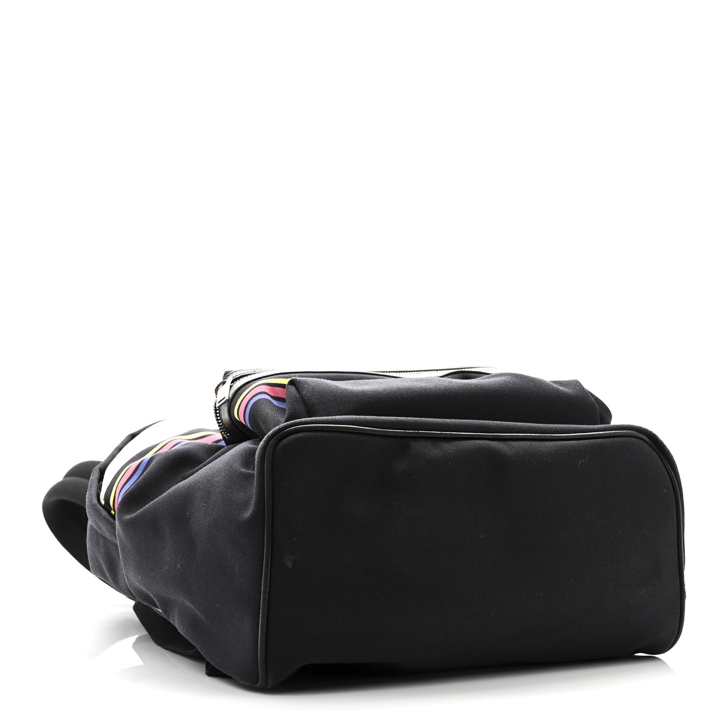 Saint Laurent Nylon Twill Dinosaur Print City Backpack Black Multicolor 4 of 9