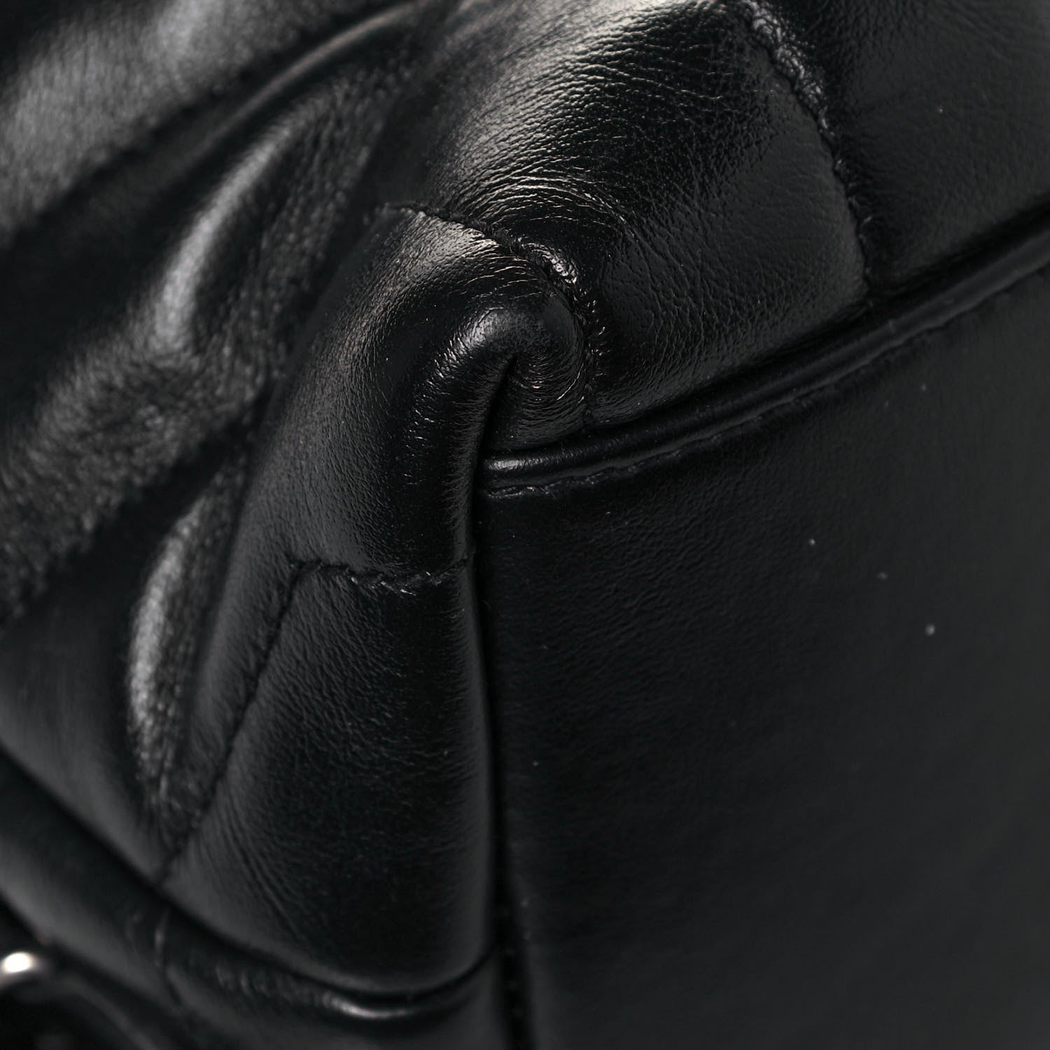 Saint Laurent Calfskin Y Quilted Monogram Small Loulou Backpack Black 10 of 16