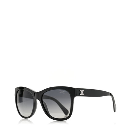 Chanel Acetate Polarized Square CC Sunglasses 5380 Black 1 of 8