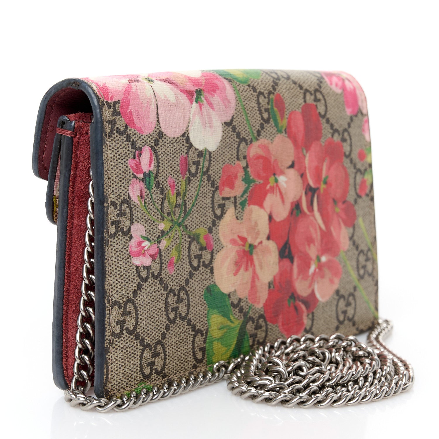 Gucci GG Supreme Monogram Blooms Super Mini Dionysus Shoulder Bag Beige Multicolor Dry Rose 3 of 10