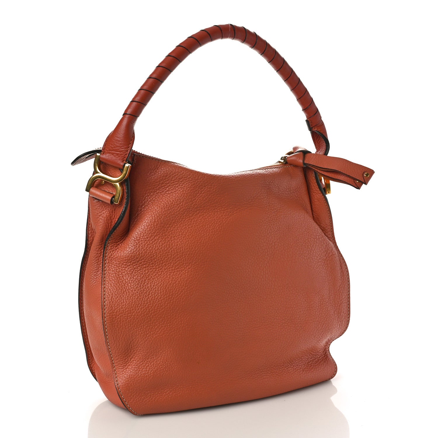 Chloe Calfskin Medium Marcie Hobo Whiskey 2 of 9