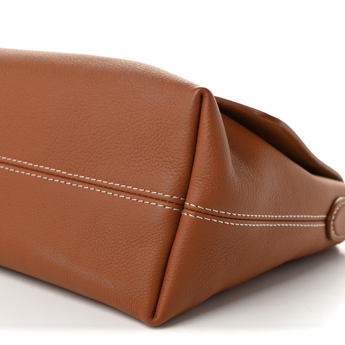 Grained Calfskin Low Key Messenger Cognac
