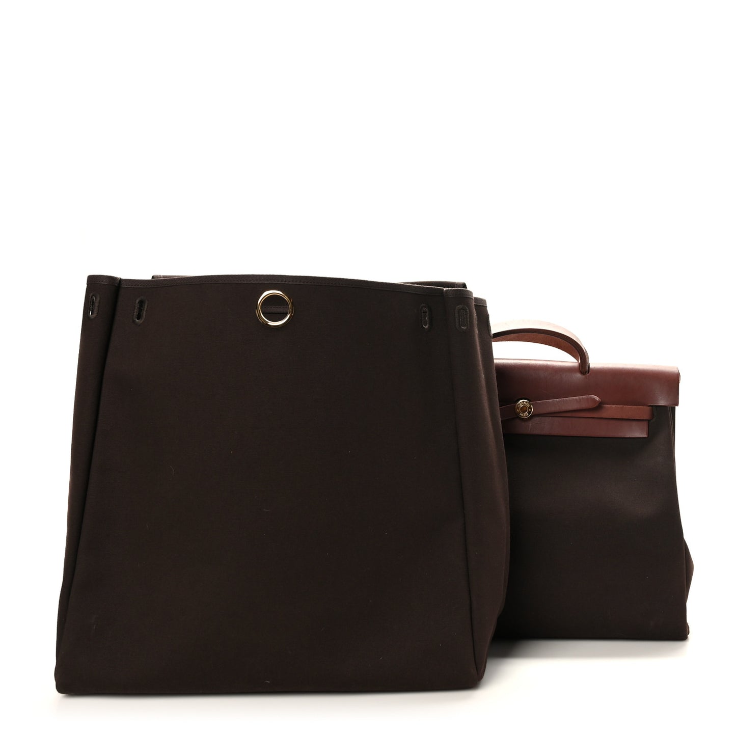 Toile Vache Calfskin Herbag 39 GM Havane