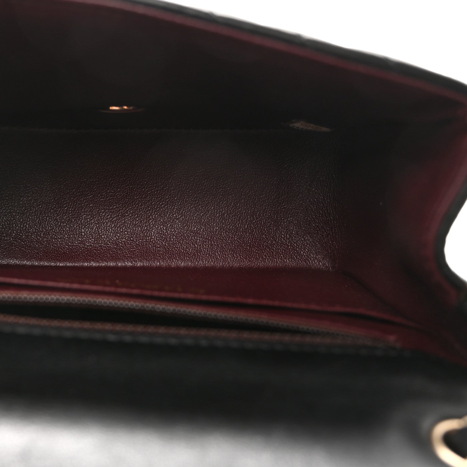 Chanel Lambskin Chevron Quilted Mini Square Flap Black 5 of 11