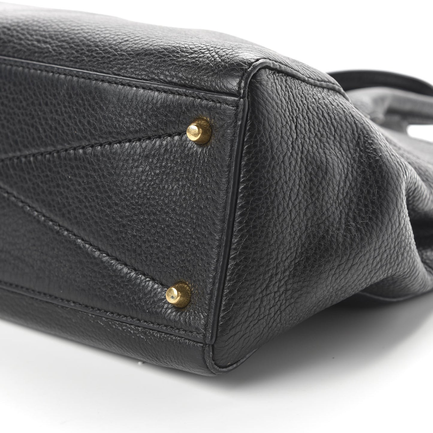 Textured Calfskin Medium Incognito Satchel Black