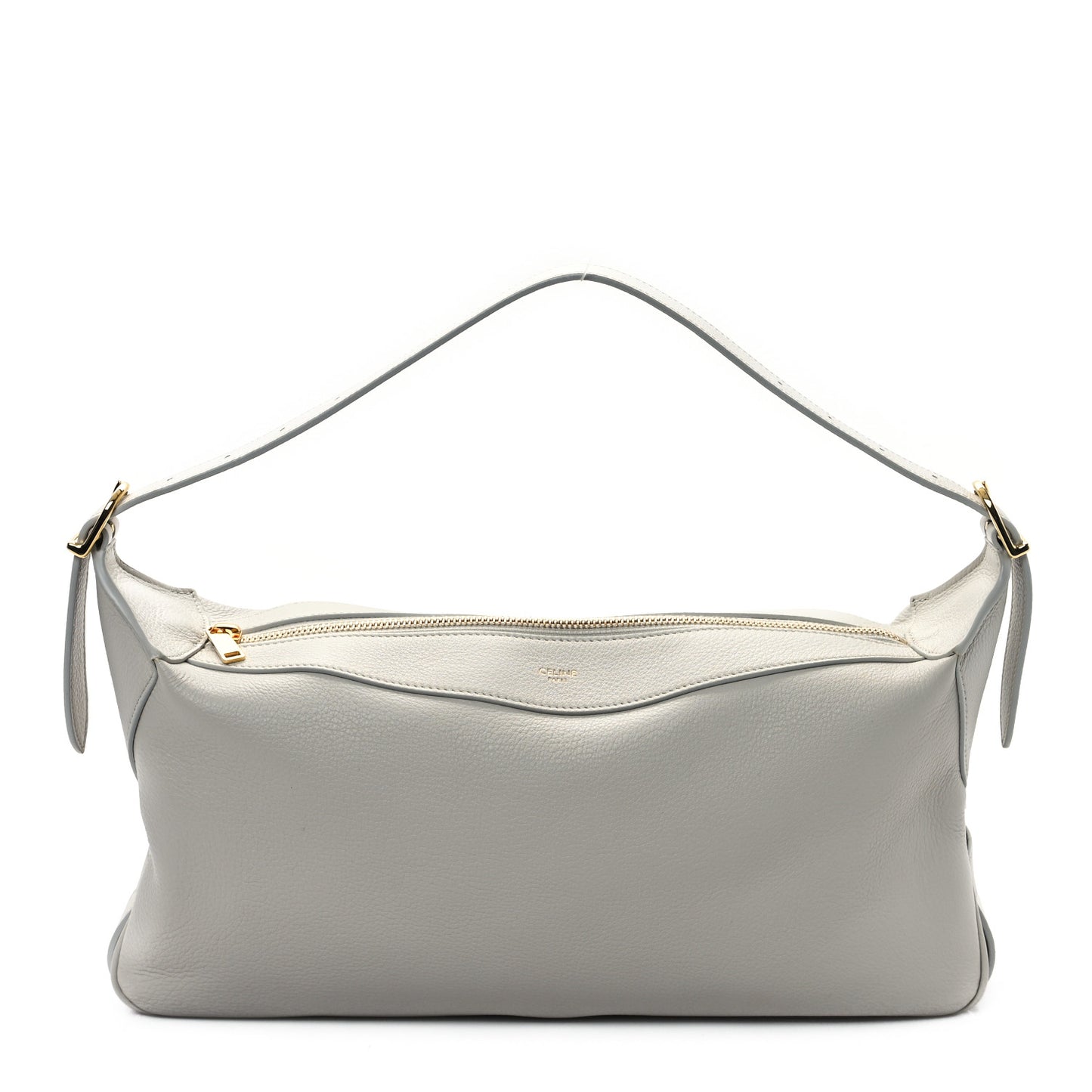 Supple Calfskin Medium Romy Shoulder Bag Rice