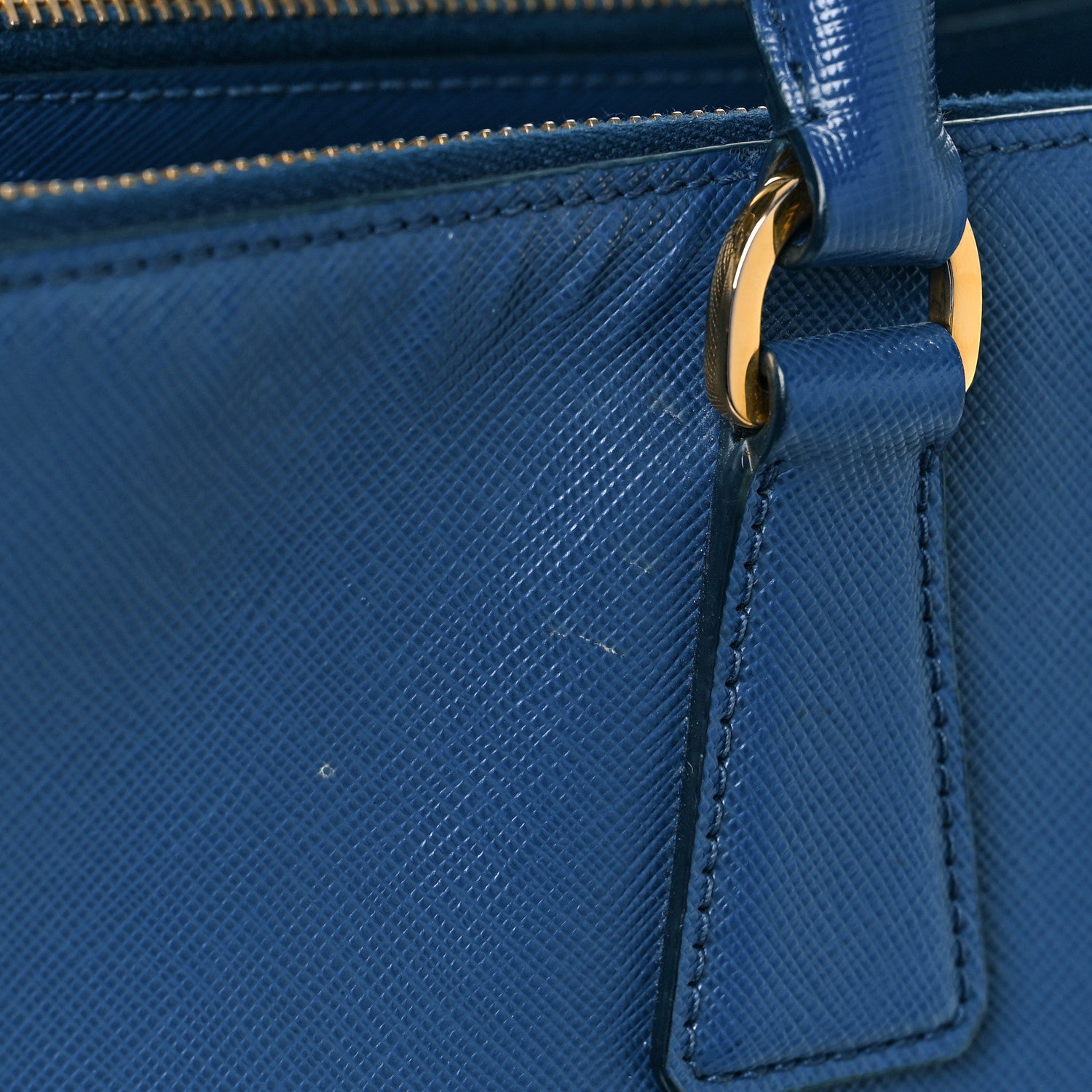 Prada Saffiano Lux Extra Large Galleria Double Zip Tote Bluette 12 of 12