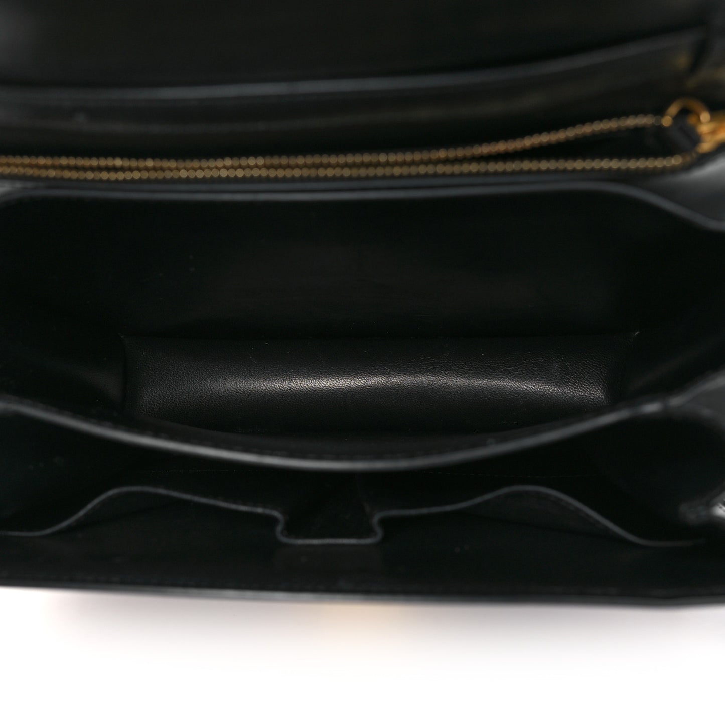 Box Calfskin Medium Classic Box Flap Bag Black