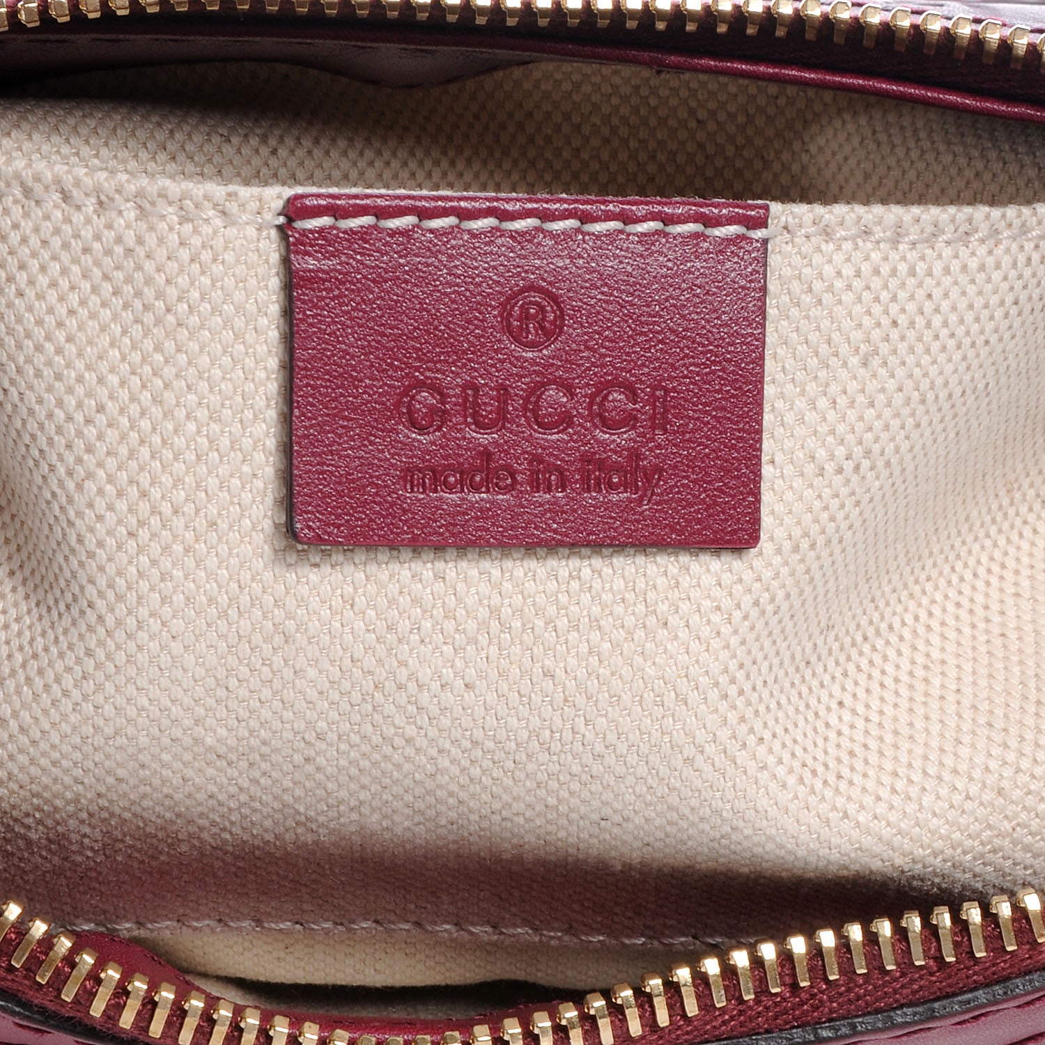 Gucci Guccissima Small Mayfair Bow Detail Shoulder Bag Cherry 6 of 8