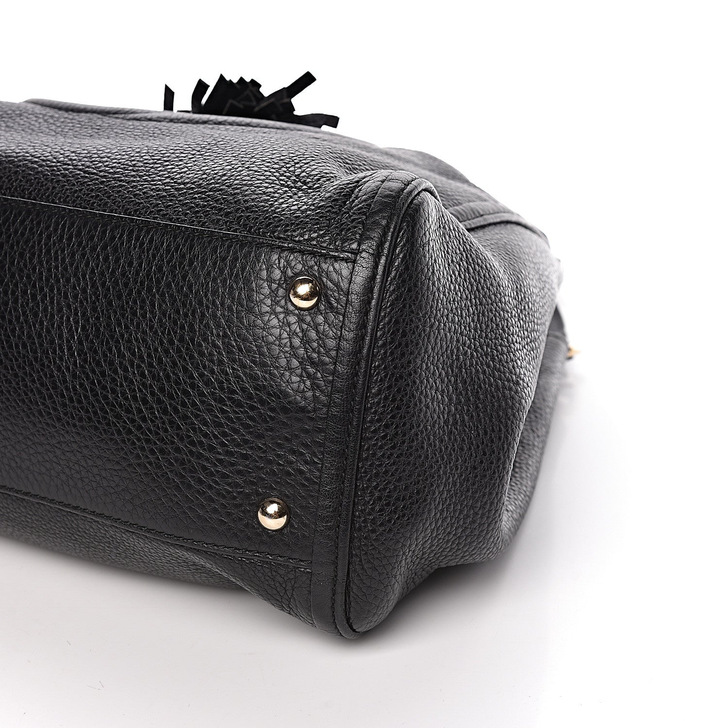 Gucci Pebbled Calfskin Medium Soho Shoulder Bag Black 10 of 12