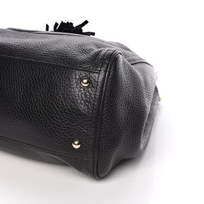 Gucci Pebbled Calfskin Medium Soho Shoulder Bag Black 10 of 12