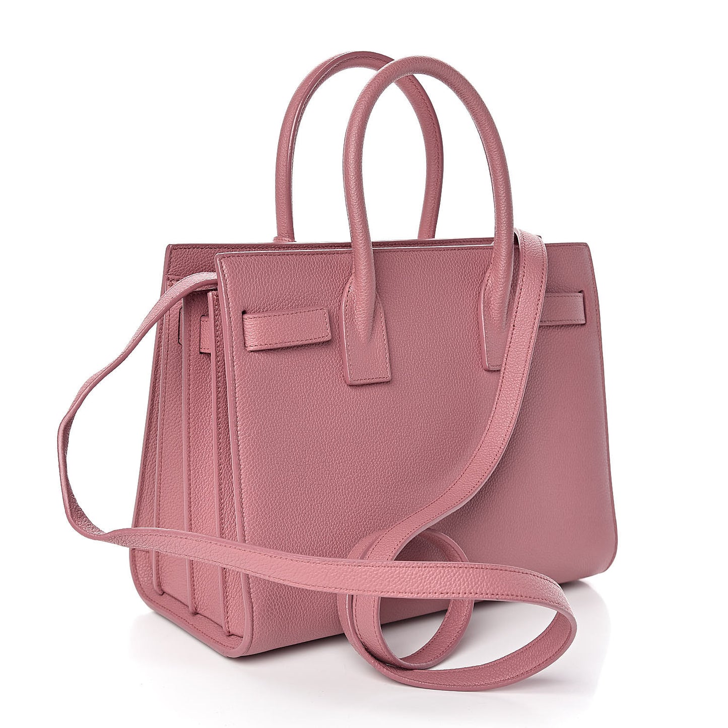 Grained Calfskin Baby Sac De Jour Dark Rose