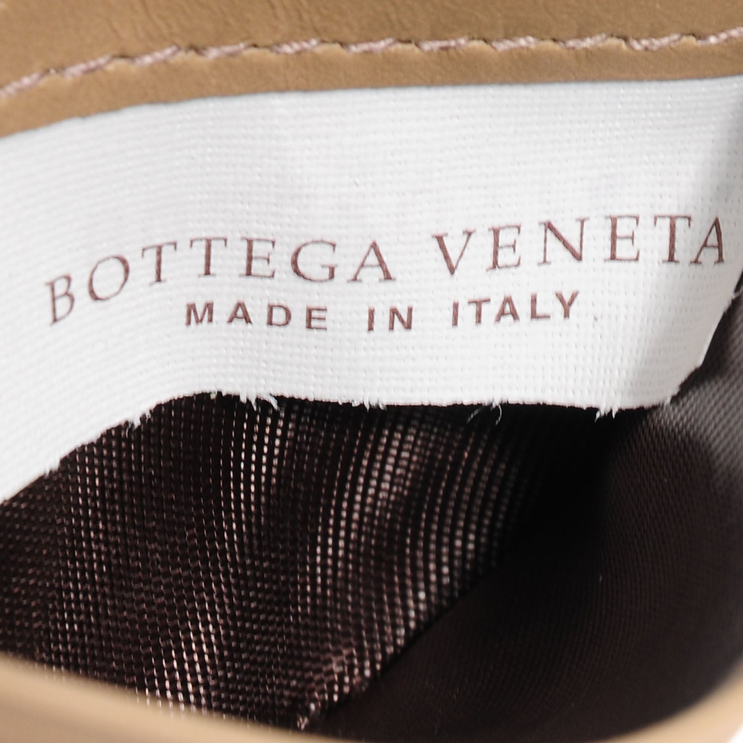 Bottega Veneta Nappa Intrecciato VN Card Case Beige Walnut 8 of 9